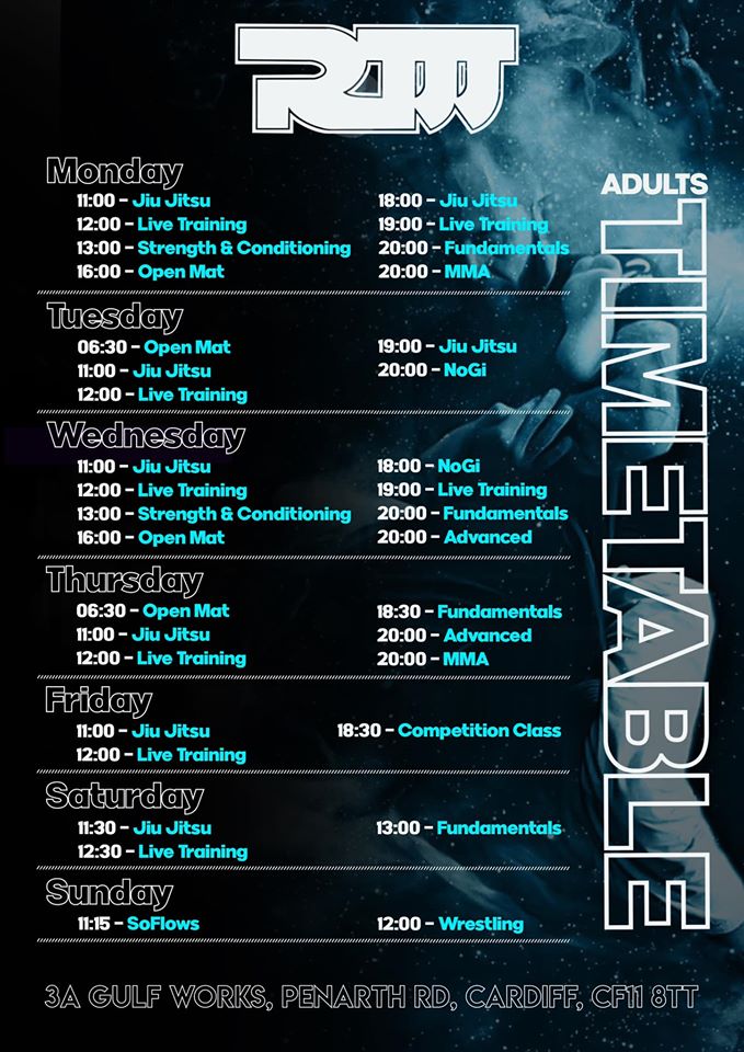 Adults Timetable